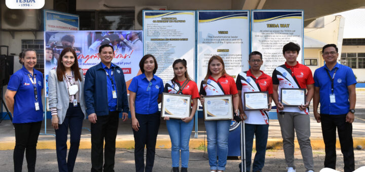 Philippine National Skills Competition (PNSC) were awarded with Certificates of Recognition by TESDA-Bulacan Provincial Director Gerty Pagaran