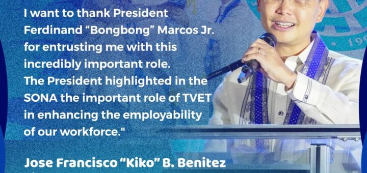 TESDA Director General Kiko Benitez Expresses Gratitude to President Marcos During Leadership Turnover